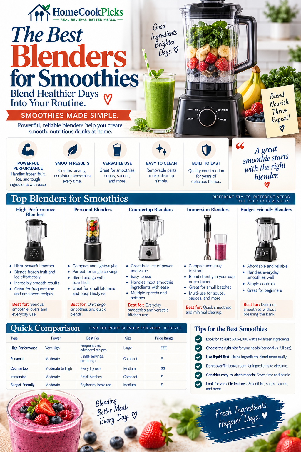 Best Blenders for Smoothies — featured guide image
