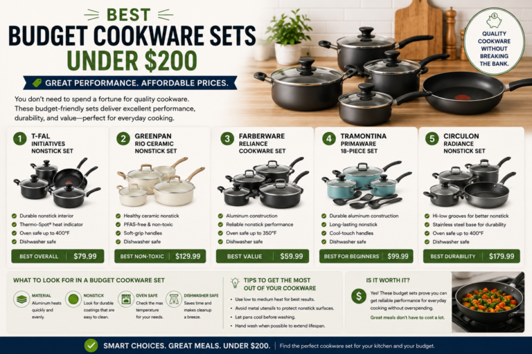 Best Budget Cookware Sets Under $200