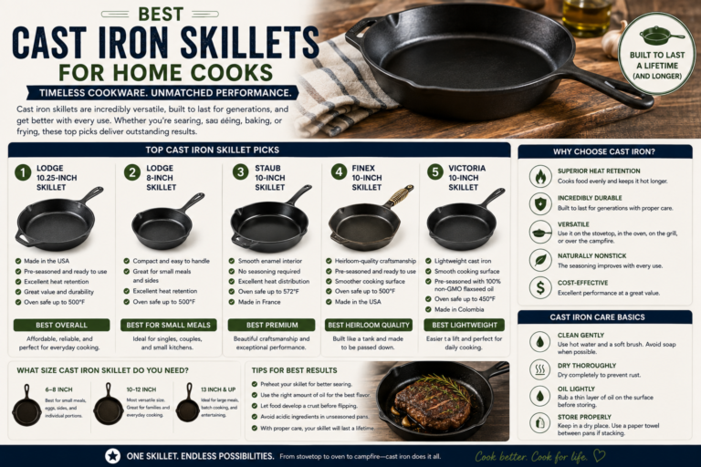 Best Cast Iron Skillets for Home Cooks