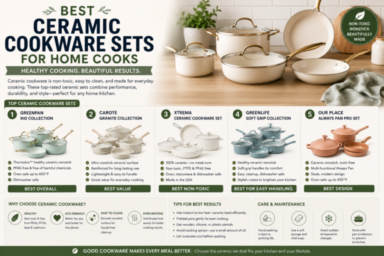 Best Ceramic Cookware Sets for Home Cooks