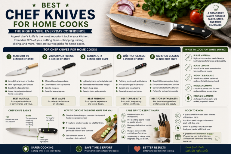 Best Chef Knives for Home Cooks