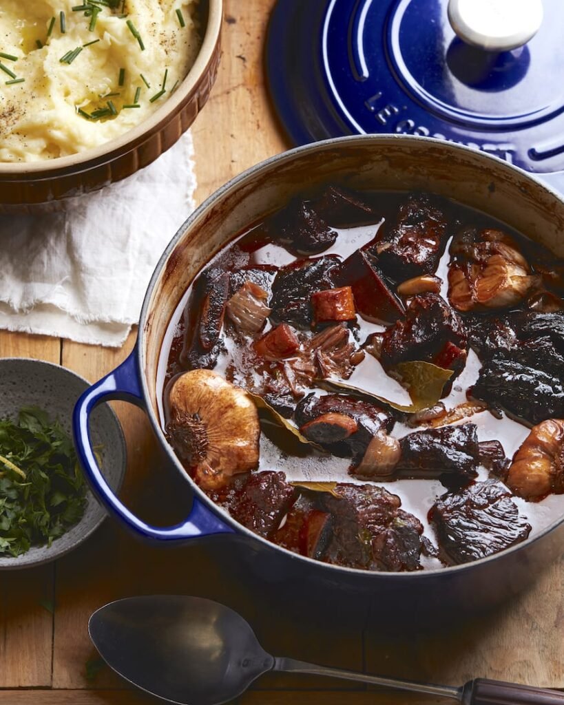 Dutch Oven Red Wine Braised Short Ribs