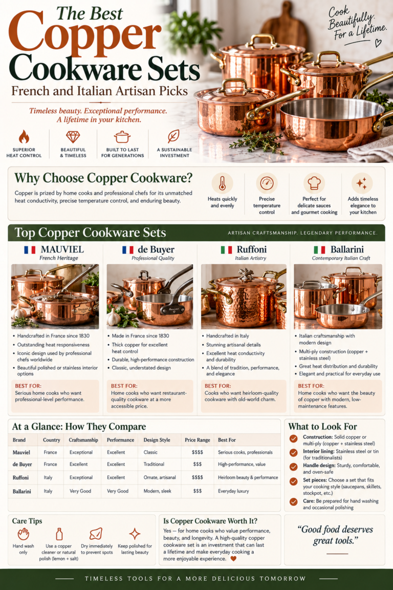 Best Copper Cookware Sets: French and Italian Artisan Picks
