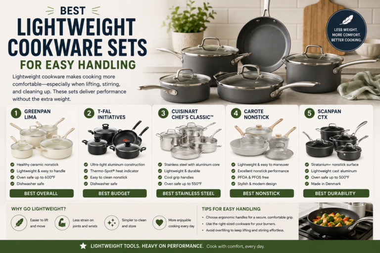 Best Lightweight Cookware Sets for Easy Handling