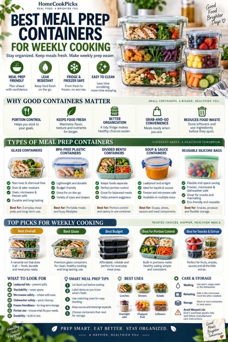 Best Meal Prep Containers for Weekly Cooking