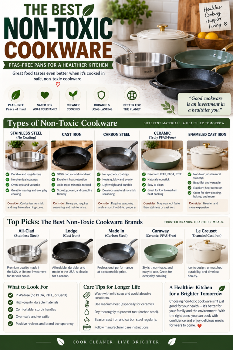 Best Non-Toxic Cookware: PFAS-Free Pans for a Healthier Kitchen
