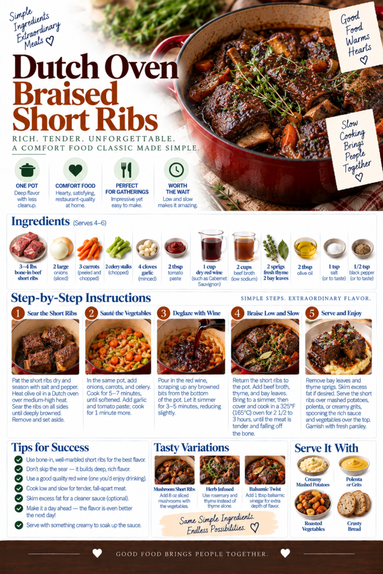 Dutch Oven Braised Short Ribs
