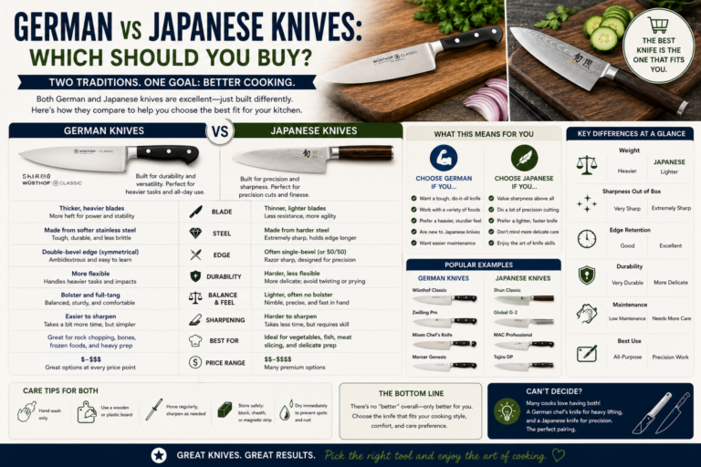 German vs Japanese Knives: Which Should You Buy?