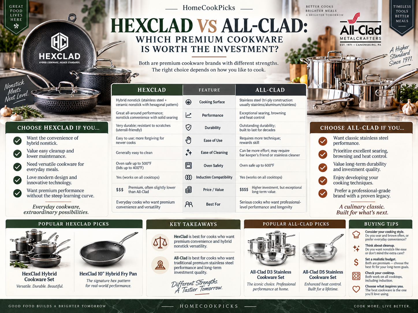 HexClad vs All-Clad: Which Premium Cookware Is Worth the Investment? — featured guide image