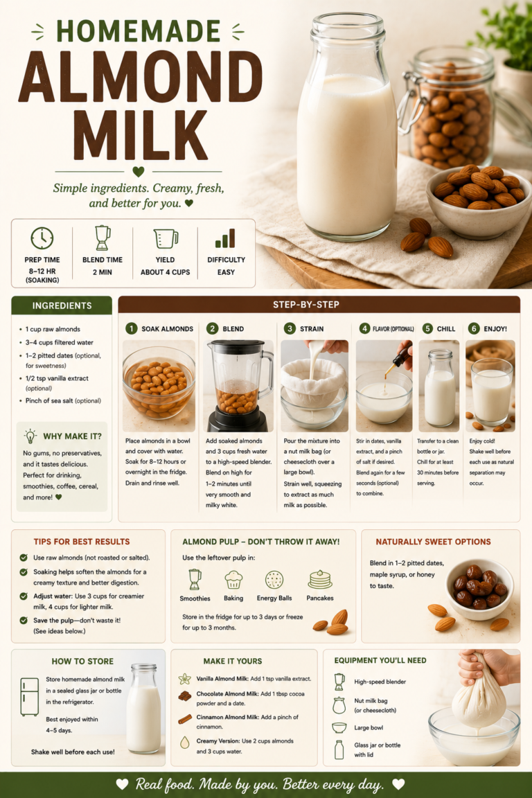 Homemade Almond Milk