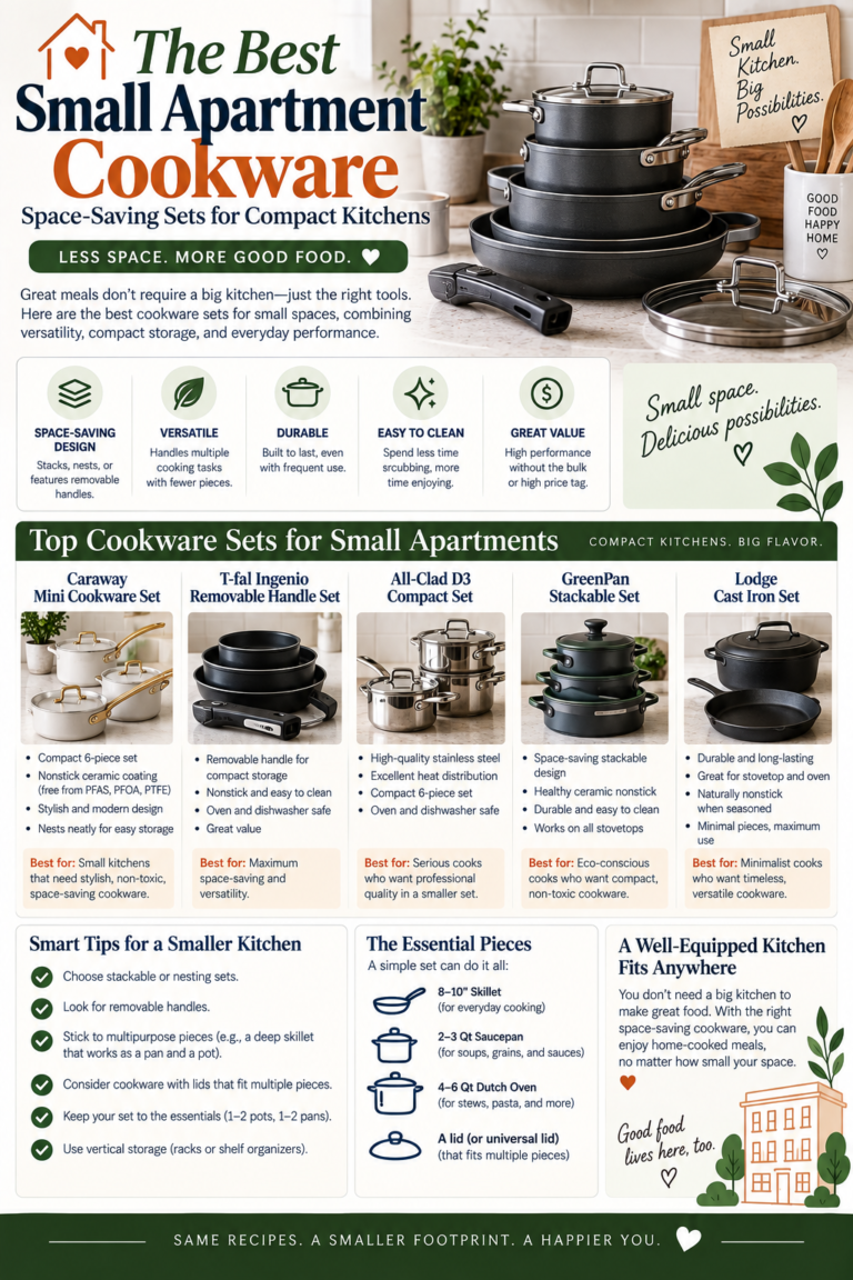 Best Small Apartment Cookware: Space-Saving Sets for Compact Kitchens
