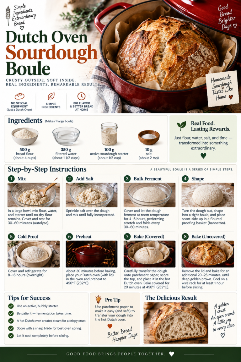 Dutch Oven Sourdough Boule