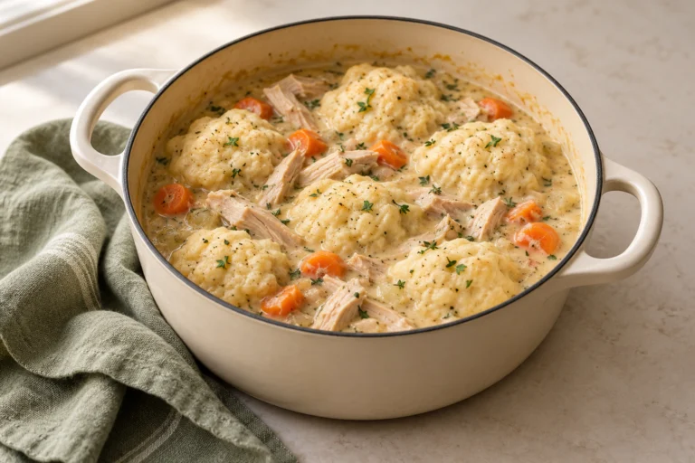 Dutch Oven Chicken and Dumplings