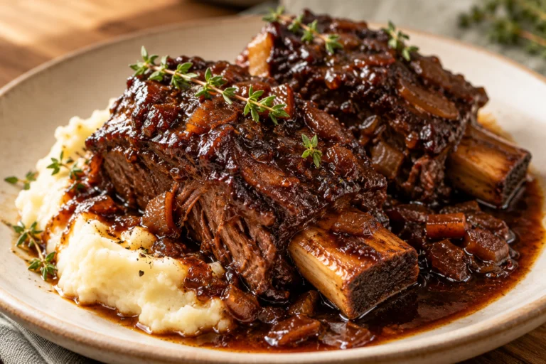 Dutch Oven Red Wine Braised Short Ribs