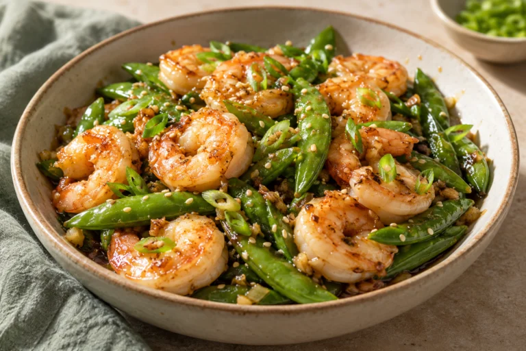Shrimp and Snap Pea Stir Fry