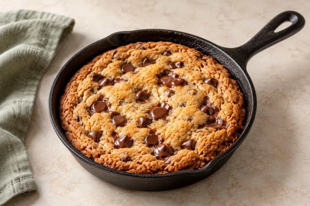 Cast Iron Skillet Chocolate Chip Cookie