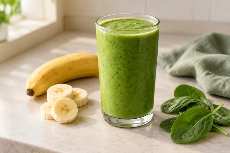 Green Smoothie with Spinach and Banana