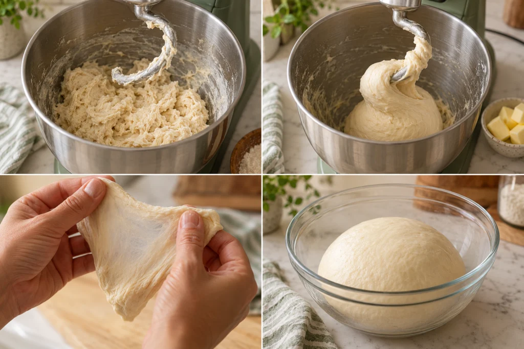 Mix the ingredients into a rough dough.